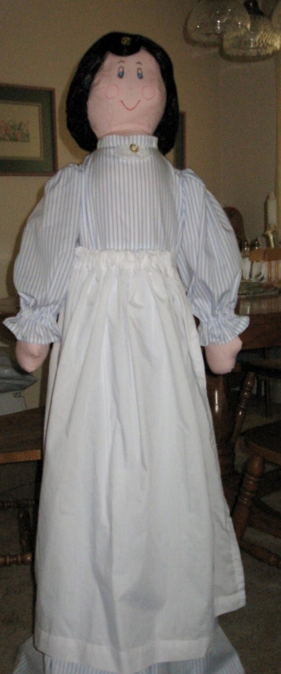 Vacuum Cleaner CoverEnglish Maid in a Long White by CraftsbyEllie