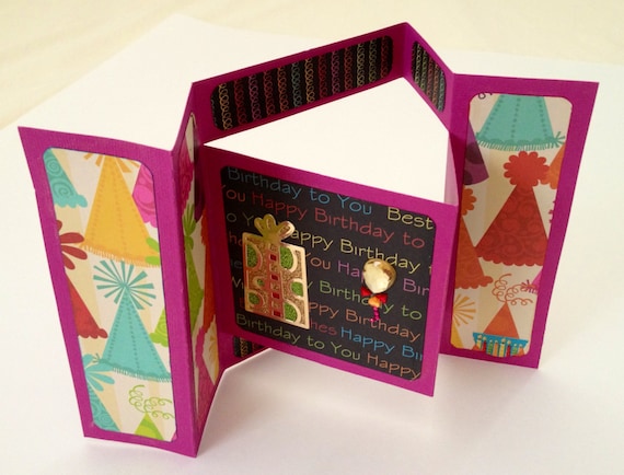3D Interactive Birthday Card for Girls