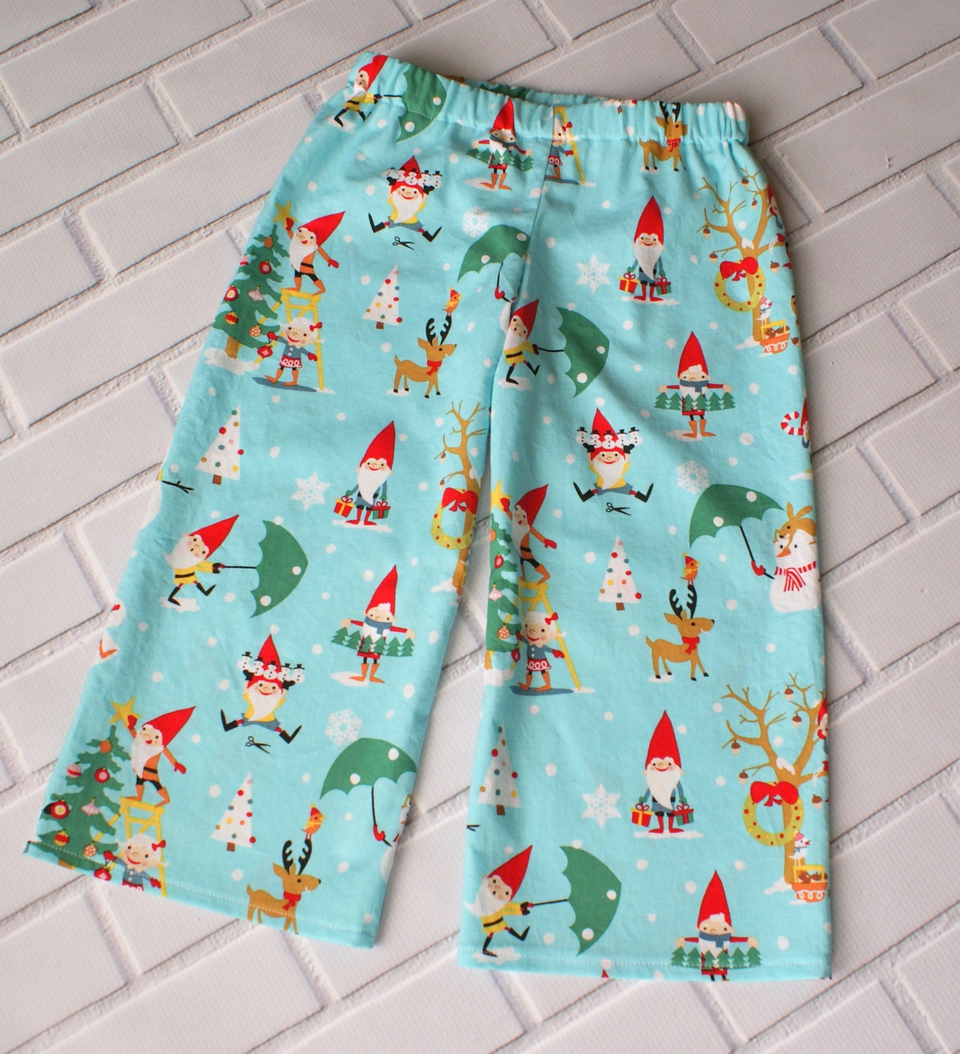 2T Boys Christmas Pants Baby Boy Holiday Clothes Toddler Winter Blue Red Snowman Gnomes Christmas Tree Boutique Clothing By Lucky Lizzy's - LuckyLizzys
