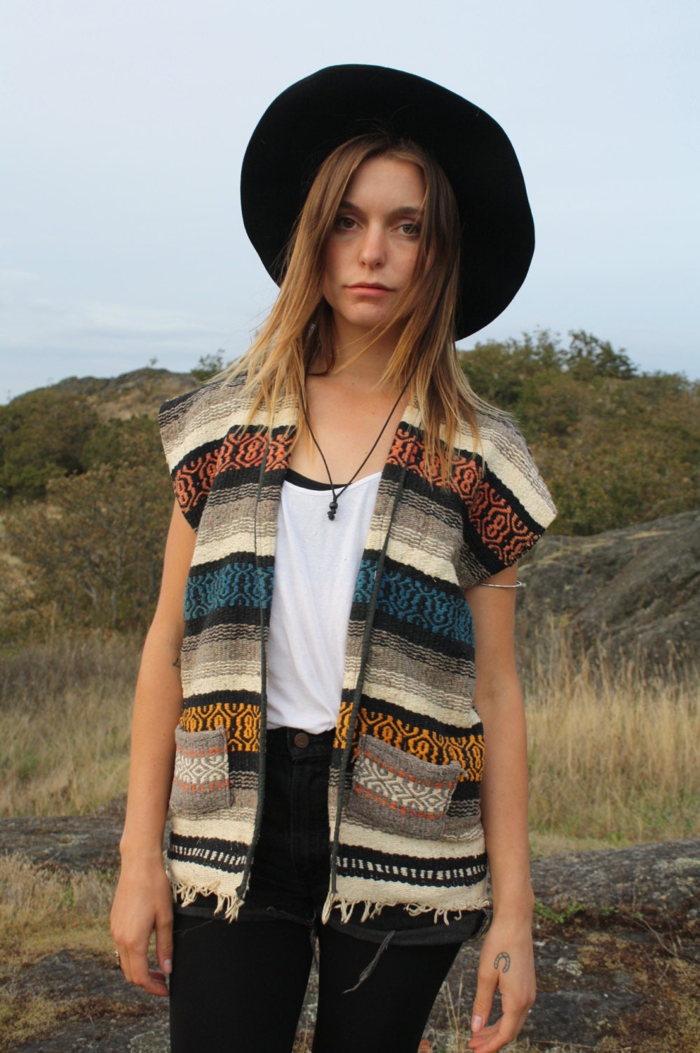 Southwestern blanket vest Lovely clothes, Women, Style inspiration