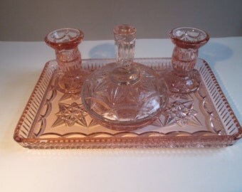 Popular items for Glass Dresser Set on Etsy