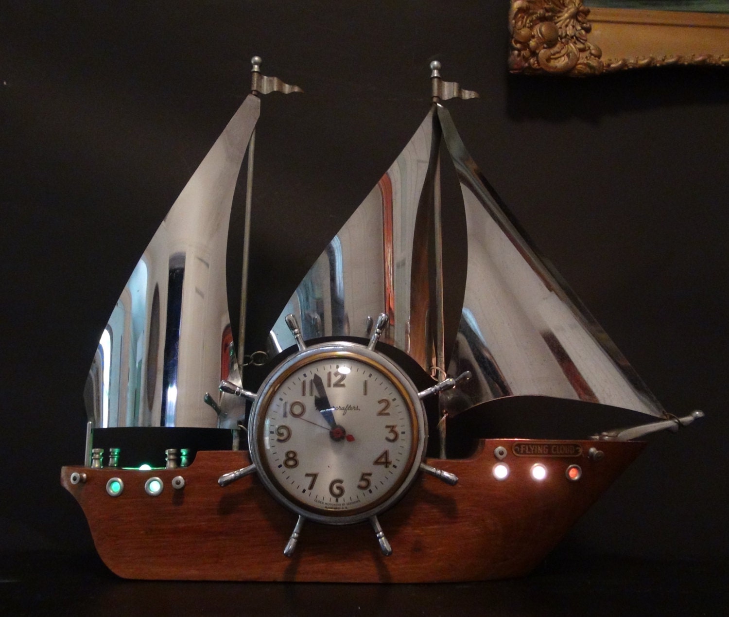 Vintage Ship Clock / Flying Cloud Clock / by TheFeatheredPen