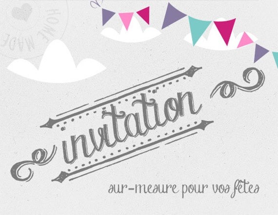 On personalized Printable Invitation or to a printer / / / PDF File Il_570xn