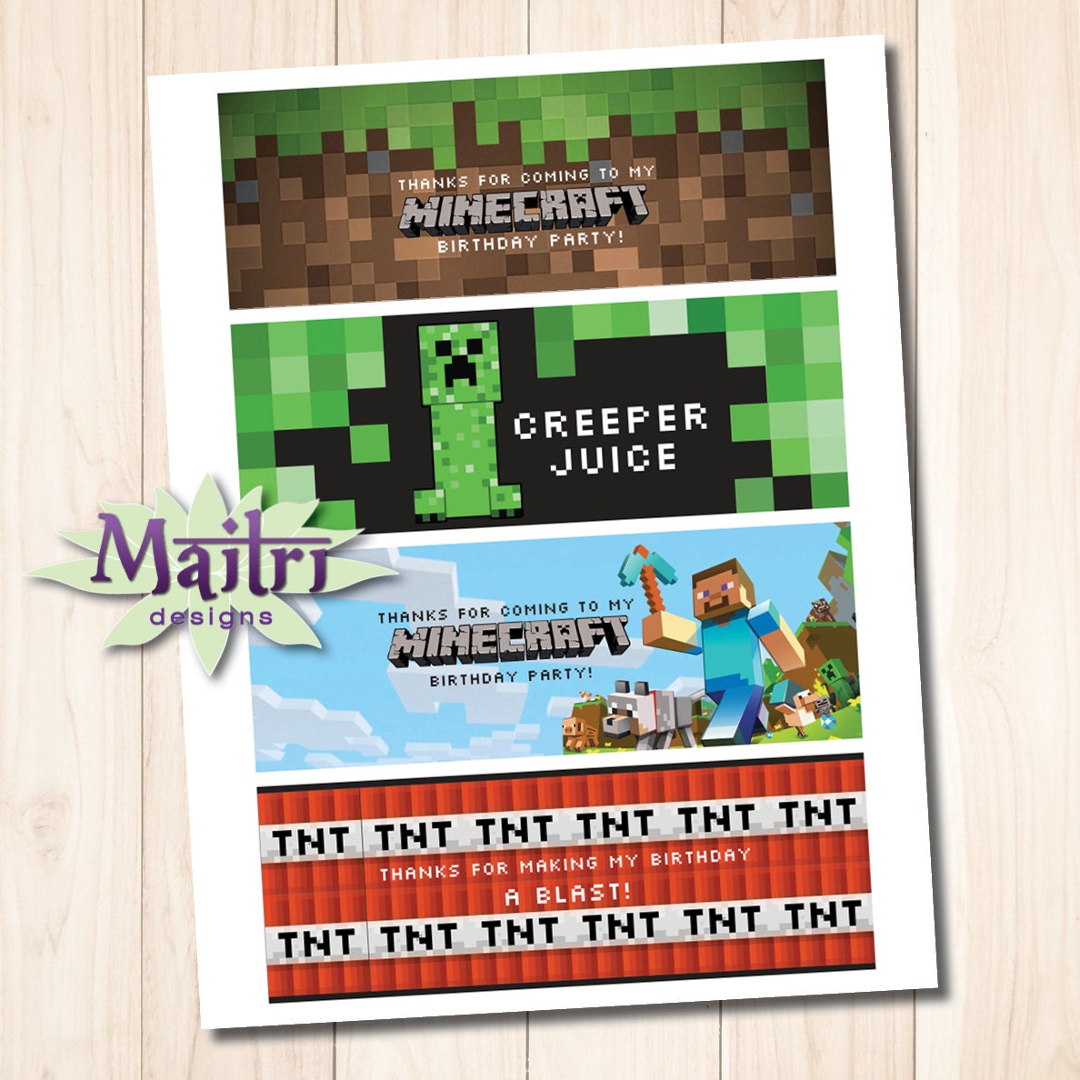 Popular items for minecraft water on Etsy