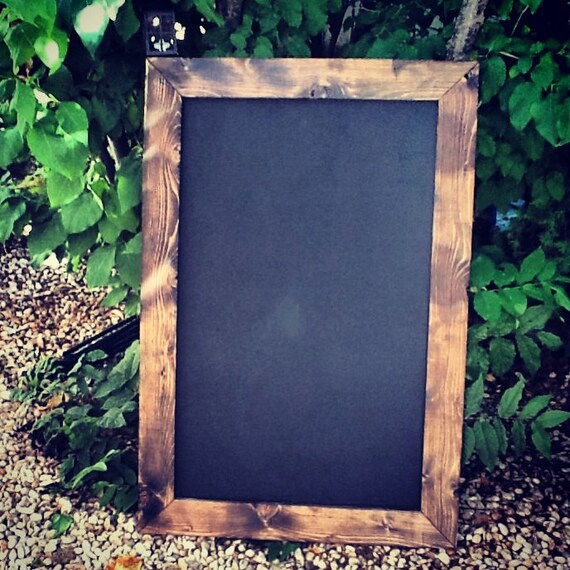 Large Rustic Framed Chalkboard 30x44 Rustic by MintageDesigns