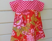 Late Summer or Fall Girls Size 1 Sweet Little Dress Ready to Ship - msliesenfelder