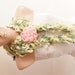 Mulberry Scarf - Pompop Scarf- Cocoon Scarf with lovely crochet flower brooch