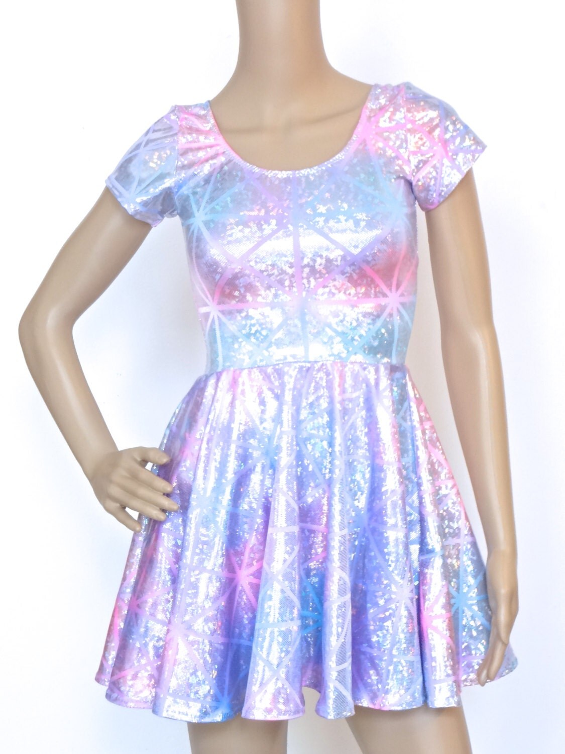 Hologram Skater Dress By Darkmooncult On Etsy