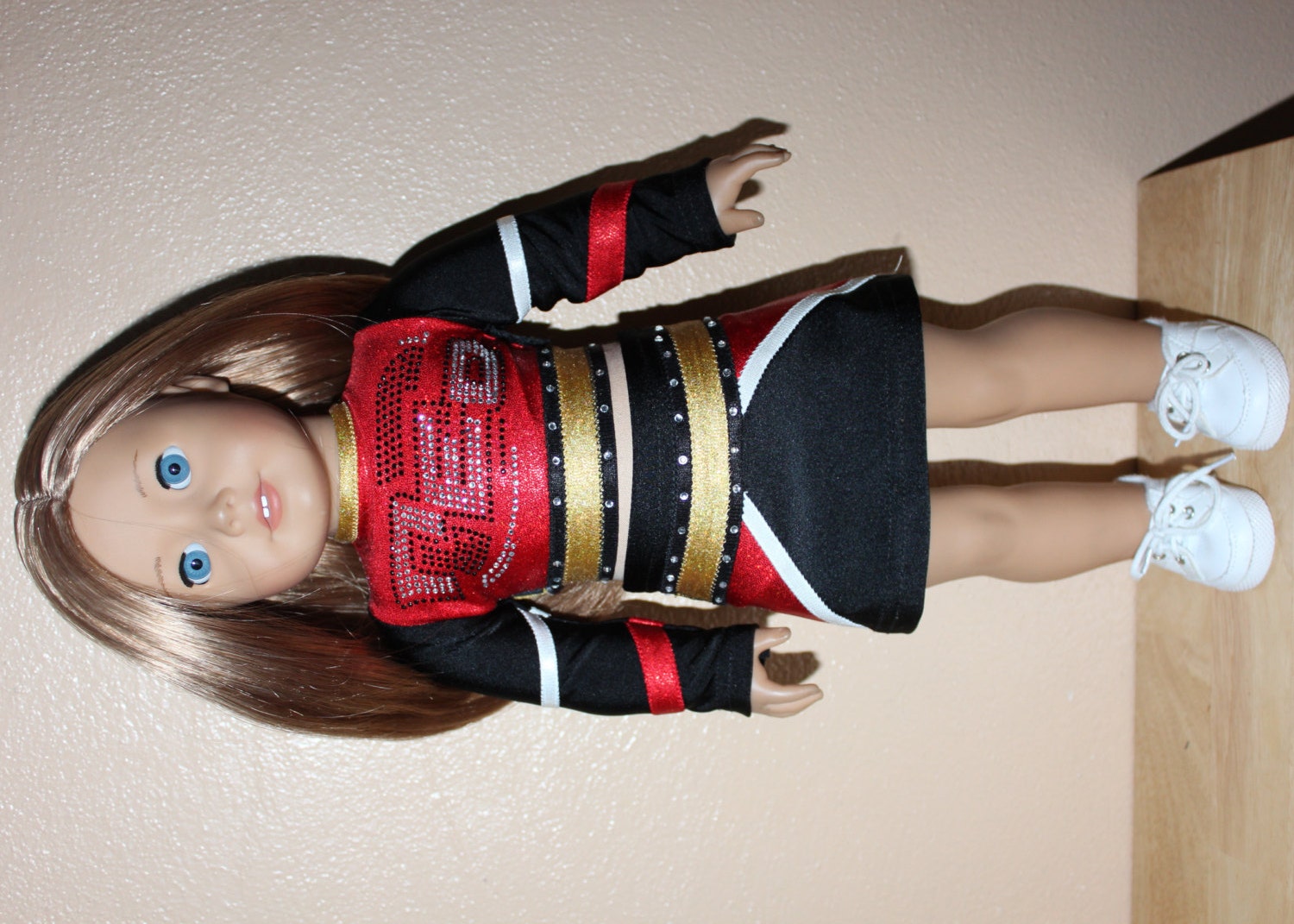 Items similar to Made to order NEO cheer outfit for American Girl Doll