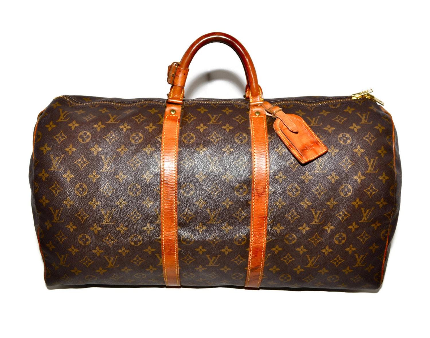 LOUIS VUITTON Keepall 55 Duffle Bag Large Size LV by louise49