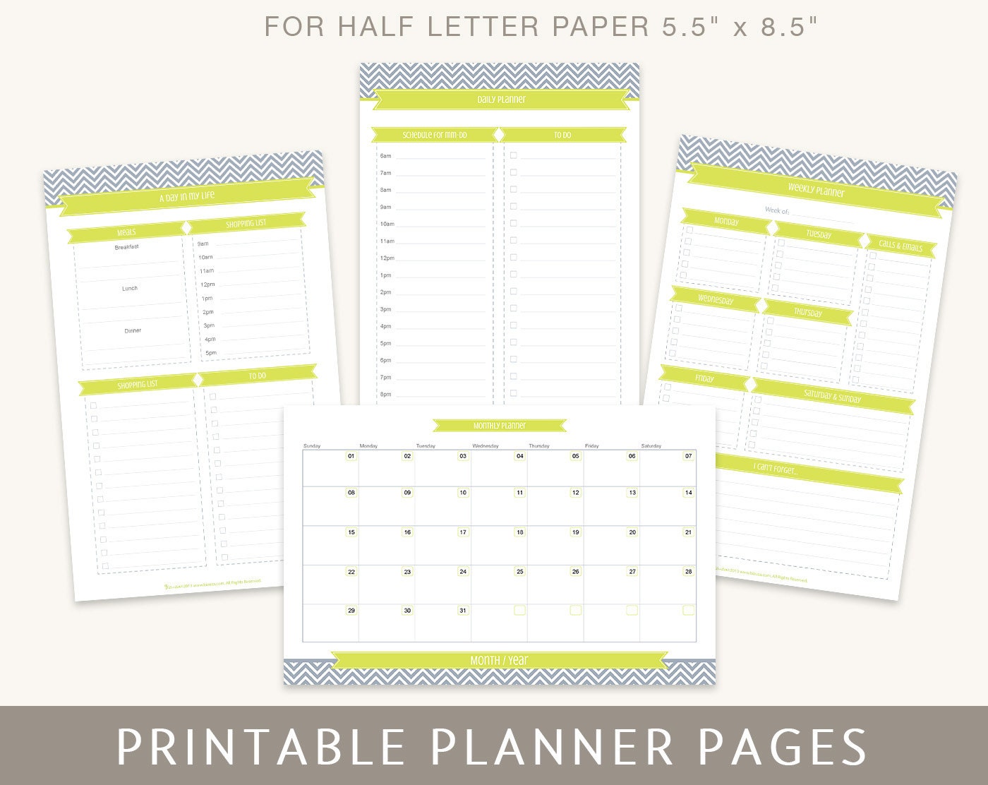 Printable Planner Pages Etsy | printable planner pages daily weekly monthly planners by Printable Planner Pages Etsy | printable planner pages daily weekly monthly planners by