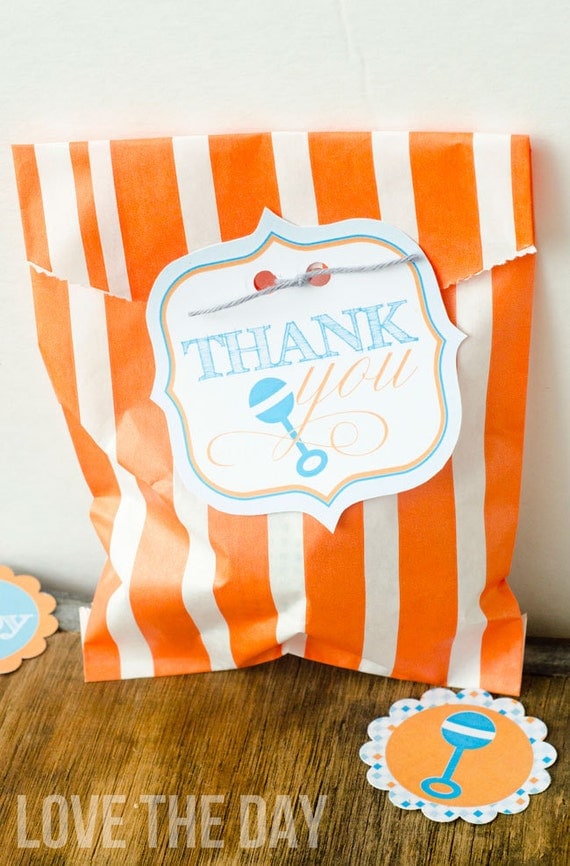 Sip & See Baby Shower PRINTABLE DIY Favor Tags by Love The Day Il_570xn