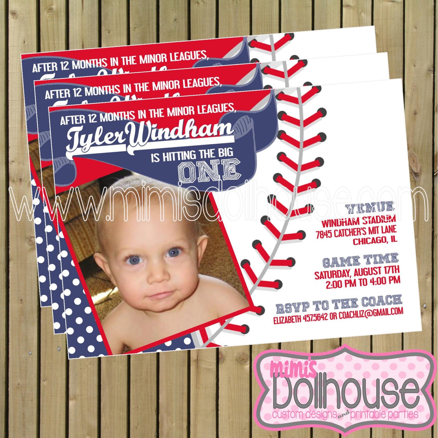 Baseball Party Invitation- Printable Lil' Slugger Birthday Invitation- Baseball Birthday Party Invitation PDF/JPEG Il_570xn