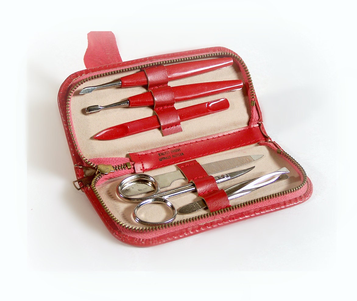 German Manicure Kit Vintage manicure set made by TheWhitePelican