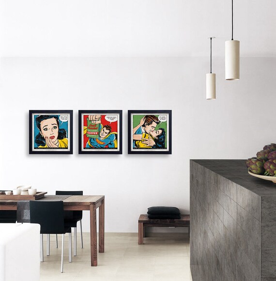 FREE SHIPPING / Funny kitchen art / print set by GoodOldDays1