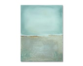 Light Blue Abstract Wall Art Metallic Painting - KatrinaRaeArt