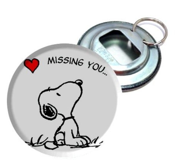 Bottle opener Peanuts Snoopy Missing you Image by MayoBass