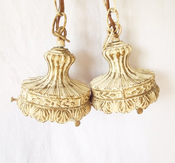 Vintage Double Swag Chain Light Fixture by TheClassicButterfly
