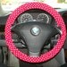 Red with White polka dots Steering Wheel Cover