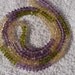 Amethyst Peridot Citrine Rondelles Beads Gemstone Necklace