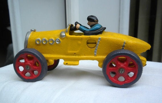 antique race car vintage cast iron replica vintage toy by brixiana