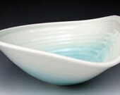 LARGE PORCELAIN BOWL 2 / Translucent Porcelain Bowl / Porcelain Serving Bowl / Porcelain Fruit Bowl - OffCenterClay