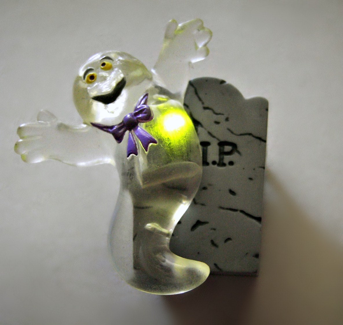 Hallmark Halloween Ghost Pin  Lights Up 1990