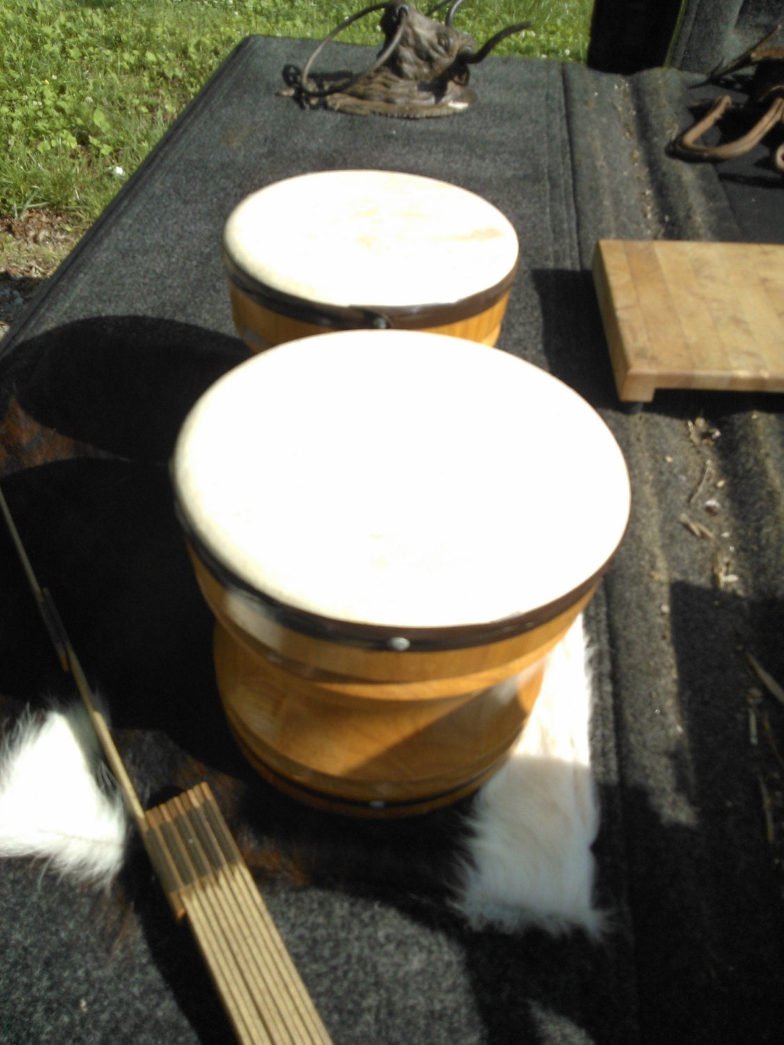 BINGOBANGOBONGO Vintage Bongo Drums Animal by OldStuffDontSuck