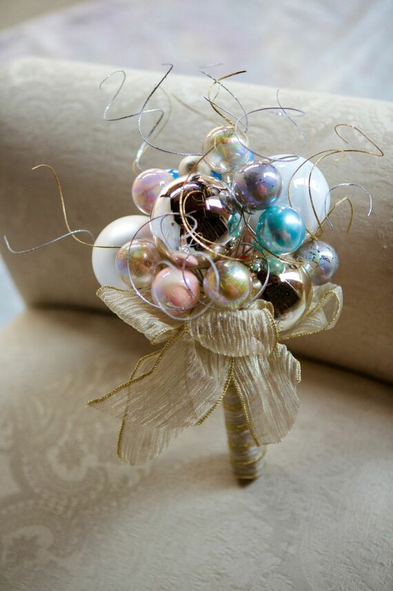 custom christmas bridesmaid s ornament bouquet by custom christmas bridesmaid s ornament bouquet by