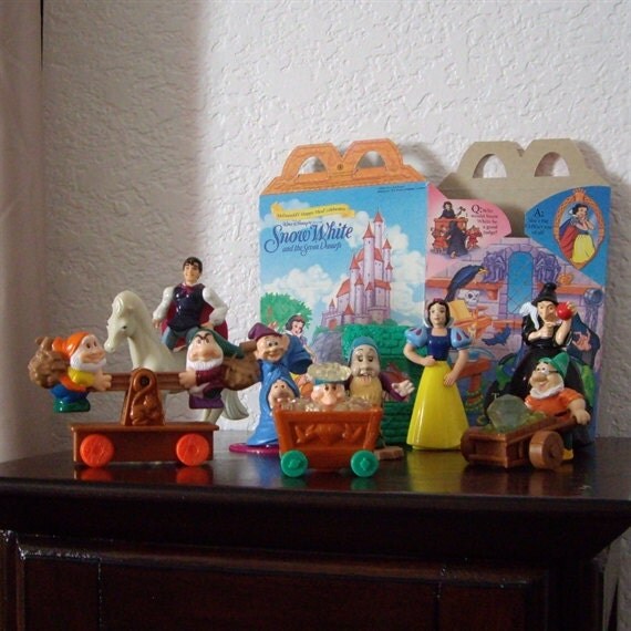 Vintage Snow White And The Seven Dwarfs Happy Meal By Aquarius247 