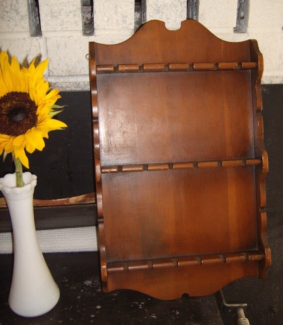 Hanging Spoon Holder Display rack Holds 18 by CooperCollectibles