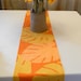 Orange and Yellow Table Runner, Marimekko Fabric, Ready to SHIP, Use for Party, Shower, Home Decor
