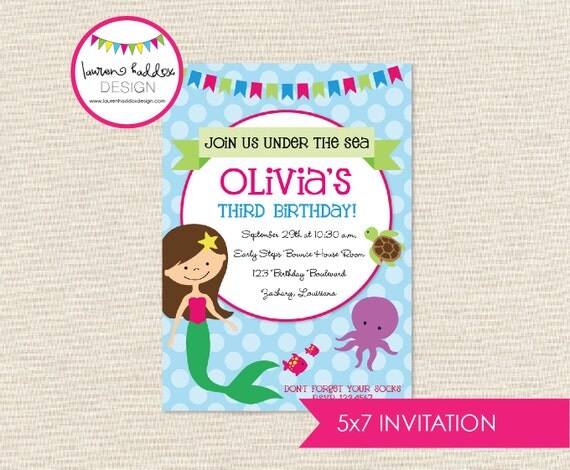 DIY, Mermaid INVITATION ONLY Il_570xn