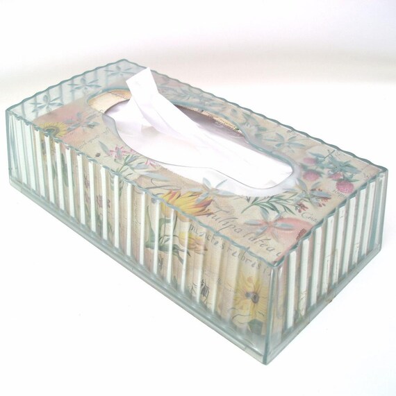 Vintage Plastic Kleenex Box Holder Wall Hanging Tissue Box