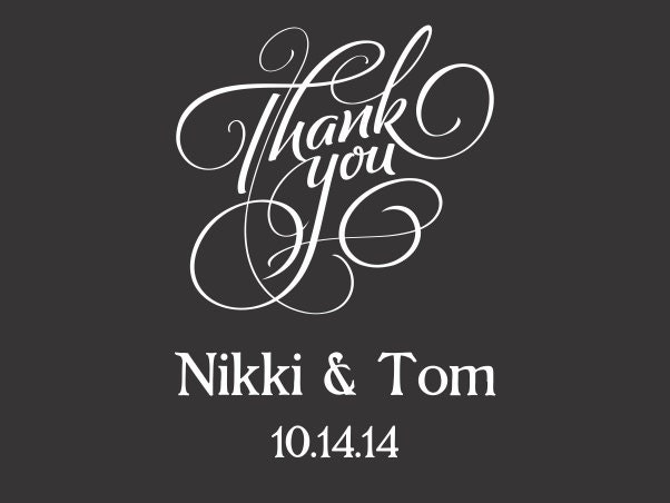100 4" x 3" Welcome Bag/Box Labels - Wedding Stickers Printed with Your Colors Il_570xn