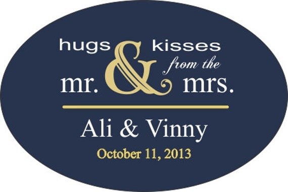 50 3x2 Oval Wedding Favor / Welcome Bag Labels - Compare and Save Il_570xn