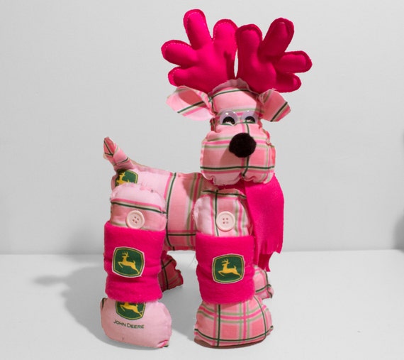 pink deer stuffed animal