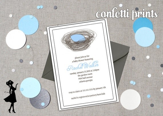Baby Shower Invitation - NEARLY HATCHED Printable Il_570xn