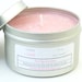 Pink Marshmallow Scented Soy Candle - 8 oz. tin