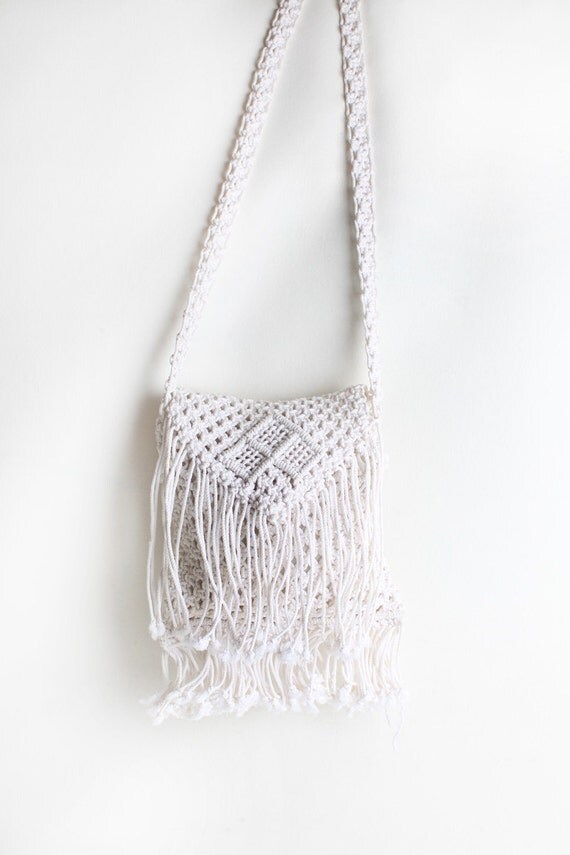 macrame fringe purse