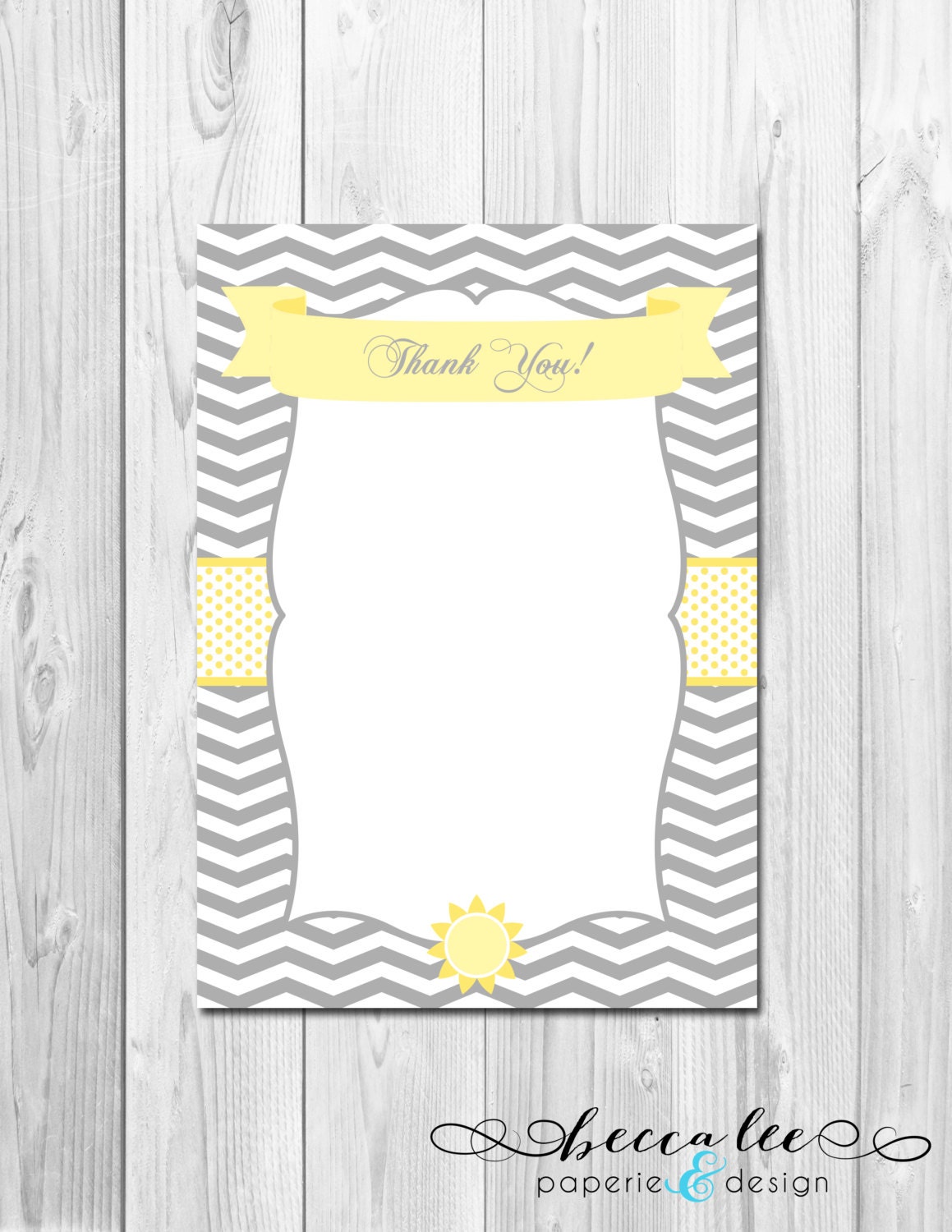 INSTANT DOWNLOAD - Thank You Note - You Are My Sunshine Theme - DIY - Printable Il_570xn