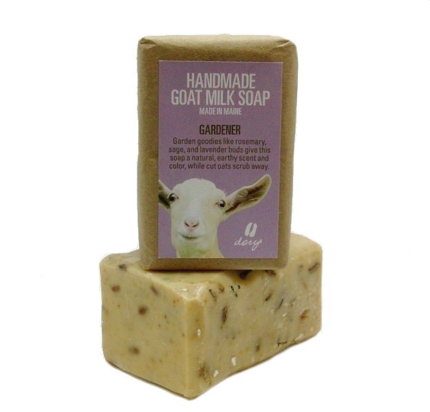 Goat Milk Soap - GARDENER - 4 oz. bar handmade - MeadowflyFarm