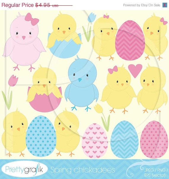70% OFF SALE chick bird clipart commercial use, vector graphics, digital clip art, digital images - CL510 Il_570xn