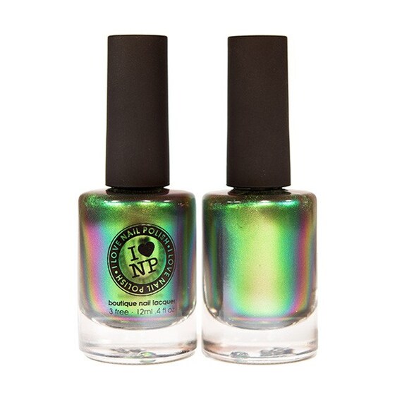 Mutagen Ultra Chrome Duochrome Nail Polish Green by ILoveNP