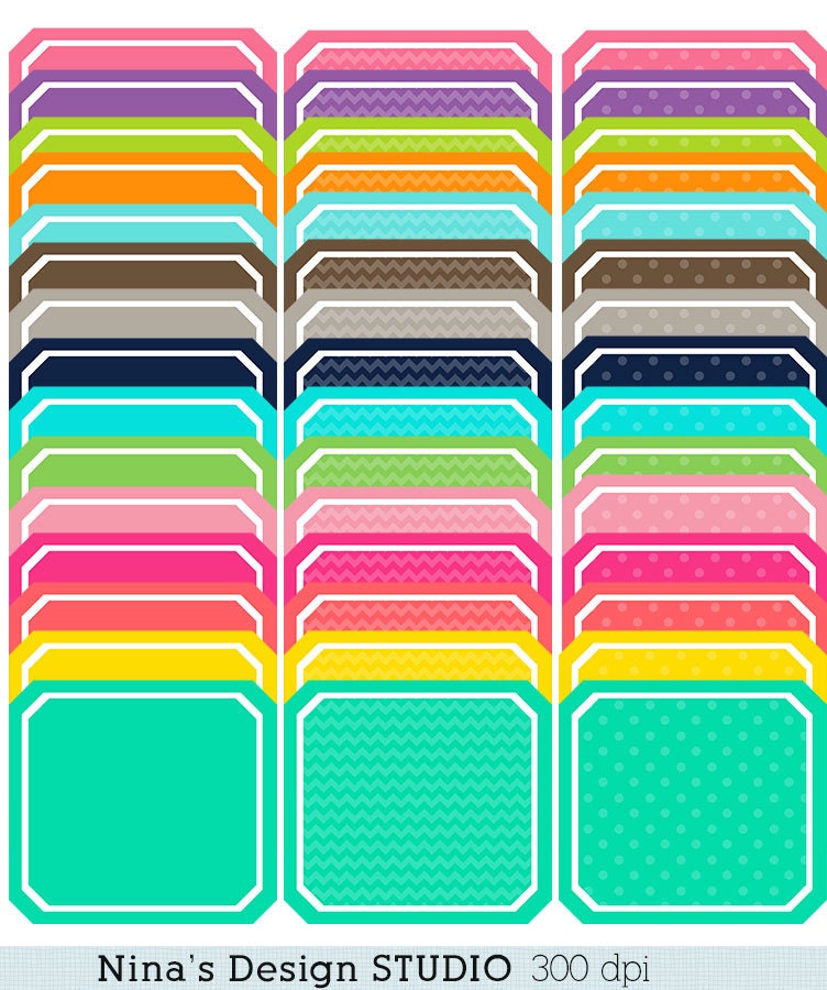 Sale/60 % 0ff/INSTANT DOWNLOAD/ 45 Square Chevron, polkadots frames for Personal and Commercial Use Il_570xn