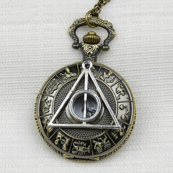 Harry potter Deathly Hallows Pocket Watch by ansmallhope on Etsy