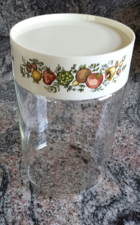 Items similar to Pyrex Glass Jar w/ Lid on Etsy
