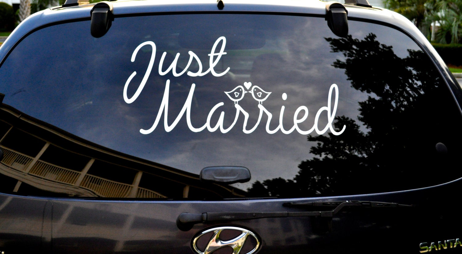 Vinyl Decals Just Married Sign Vinyl Decal By Vinylartbyalison