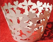 24 pieces Cupcakes Wrapper Laser Cut Tree Heart Leaves high quality