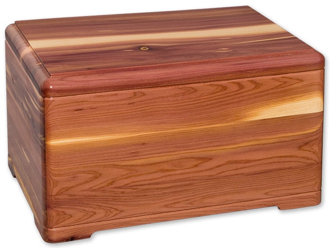 Cedar Designer Wood Cremation Urn